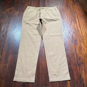 Polo Ralph Lauren Chino Pants Mens XL Beige Drawstring Classic Fit Stretch